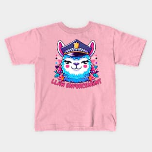 police llama Kids T-Shirt